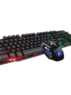 Game toetsenbord en game muis set - RGB verlichting