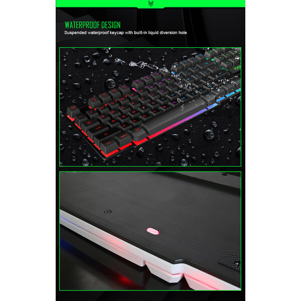 Imice Game toetsenbord en game muis set - RGB verlichting