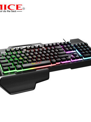 Game toetsenbord met RGB verlichting - Handsteun - 104 toetsen