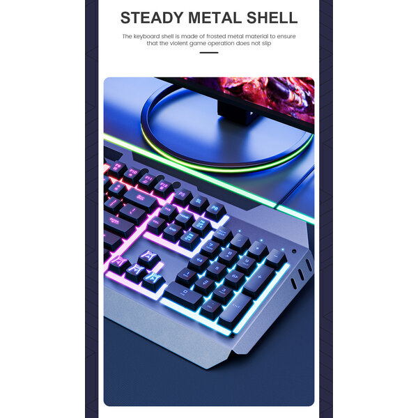 Imice Game toetsenbord met RGB verlichting - Handsteun - 104 toetsen