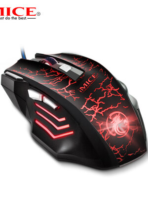 Game muis met verlichting - 7 knoppen - Instelbare DPI