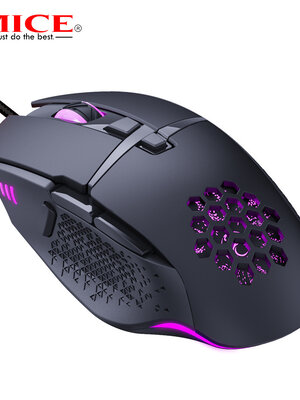 Honeycomb game muis - 8 knoppen - Instelbare DPI - LED Verlichting