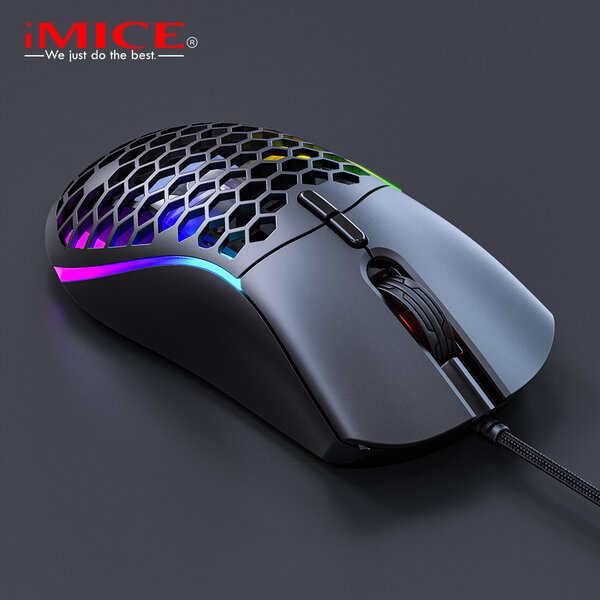 Imice Game muis met extra cover - 7 knoppen - RGB verlichting - Instelbare DPI