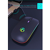 Imice Draadloze muis met RGB verlichting - oplaadbaar - 4 knoppen - Instelbare DPI - 2.4Ghz en Bluetooth