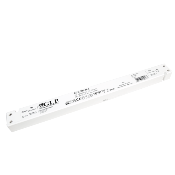 GLP Extra smalle 24 Volt 200 Watt LED Driver / Transformator