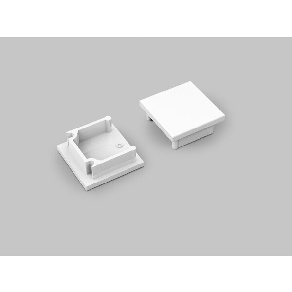 Topmet Einddop Wit voor SMART16 Profielen