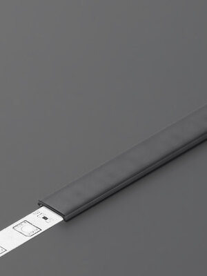 Zwarte click cover 2 meter voor Slim8 en Smart10 profielen