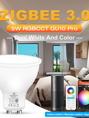 Zigbee PRO RGB+CCT 5 Watt GU10 Spot 120° lens