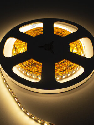 LED Strip Warm Wit 5 Meter 120 LED 24V - Knip per 1 LED