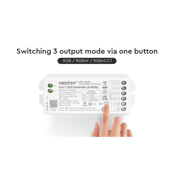 Milight / MiBoxer RGB/W/CCT 3in1 Smart LED controller set FUT043A+