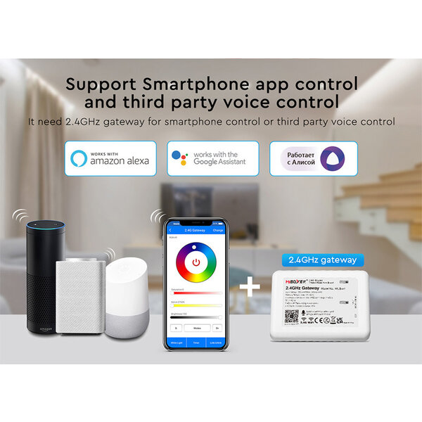 Milight / MiBoxer RGB/W/CCT 3in1 Smart LED controller set FUT043A+