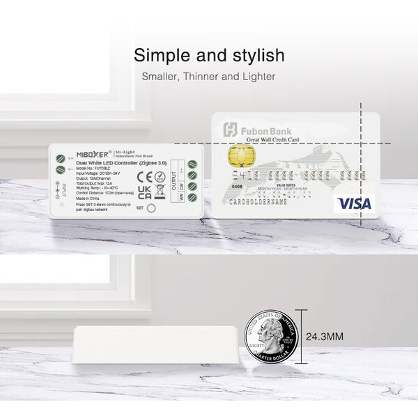 Milight / MiBoxer Zigbee 3.0 2 in 1 Single Color/DualWhite LEDStrip Zone Controller