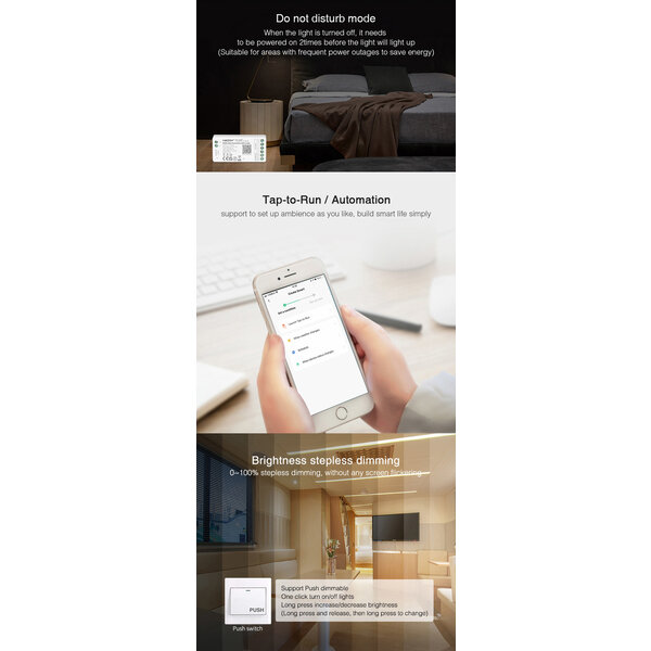 Milight / MiBoxer RGB/W/CCT 3in1 LEDStrip Zone Controller WiFi + Bluetooth + 2.4 GHz - FUT037W+