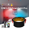 Gledopto Zigbee PRO RGB+CCT 12W LED Downlight Zwarte Behuizing