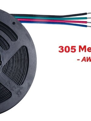 305 Meter Stroomdraad 4 Aderig RGB