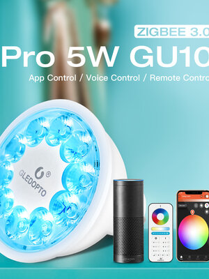 Zigbee PRO RGB+CCT 5 Watt GU10 Spot 30° lens