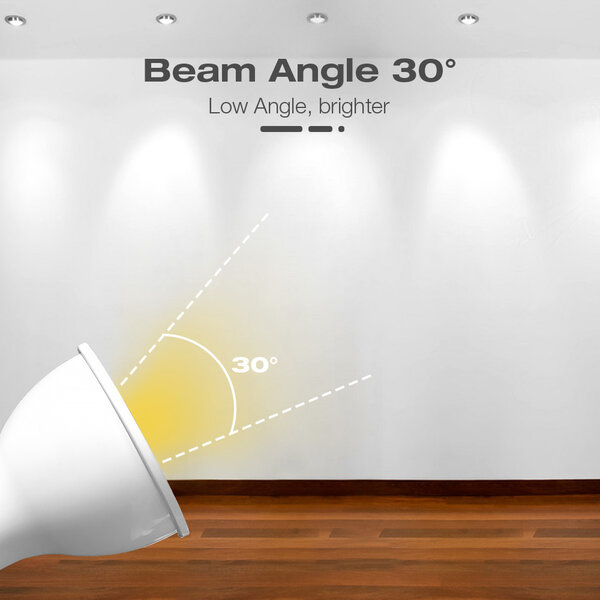Gledopto Zigbee PRO Color and White 5 Watt GU10 Spot 30° lens
