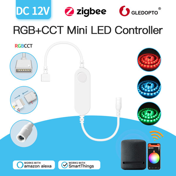 Gledopto RGB+CCT Zigbee PRO mini controller 12V
