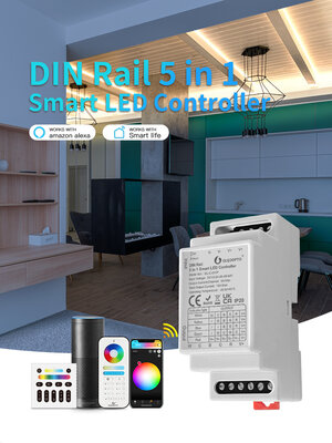 Din Rail Zigbee PRO 5in1 Smart LED Controller