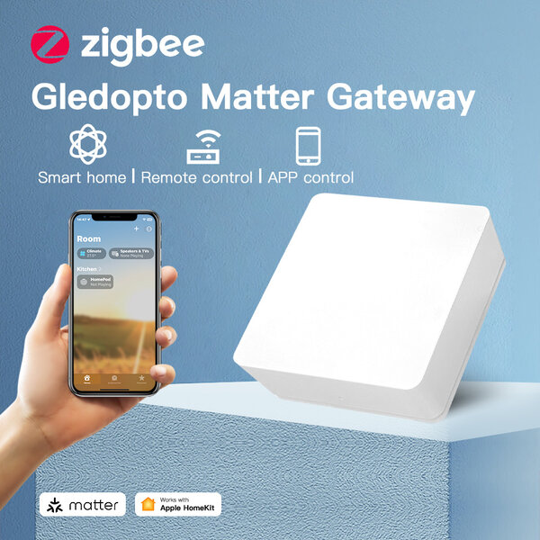 Gledopto Zigbee 3.0 Gateway MATTER en Apple Home Compatible