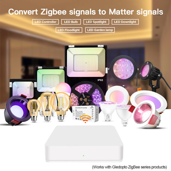 Gledopto Zigbee 3.0 Gateway MATTER en Apple Home Compatible