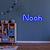 Neon Logo met LED Noah- RGB Multikleur neon logo met afstandsbediening