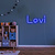 Neon Logo met LED Levi - RGB Multikleur neon logo met afstandsbediening