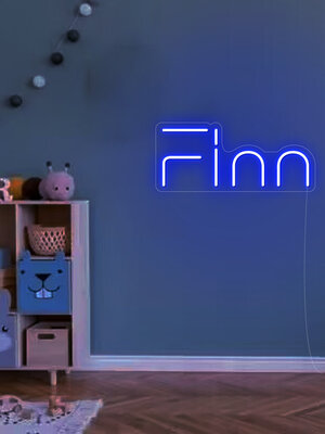 Neon Logo met LED Finn