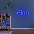 Neon Logo met LED Finn - RGB Multikleur neon logo met afstandsbediening