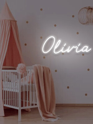 Neon Logo met LED Olivia
