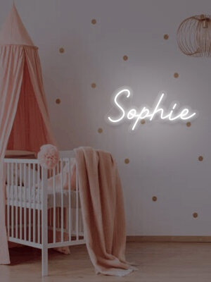 Neon Logo met LED Sophie
