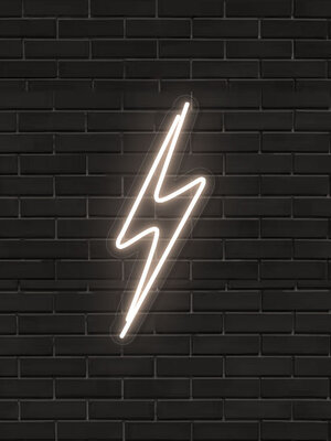Neon Logo met LED Bliksem