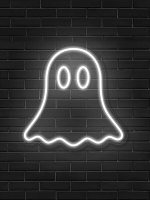 Neon Logo met LED Spookje