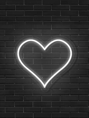 Neon Logo met LED hartje