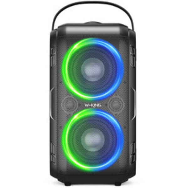 W-King Draagbare 80W Speaker T9-2 Met LED Verlichting 60 Watt RMS Vermogen