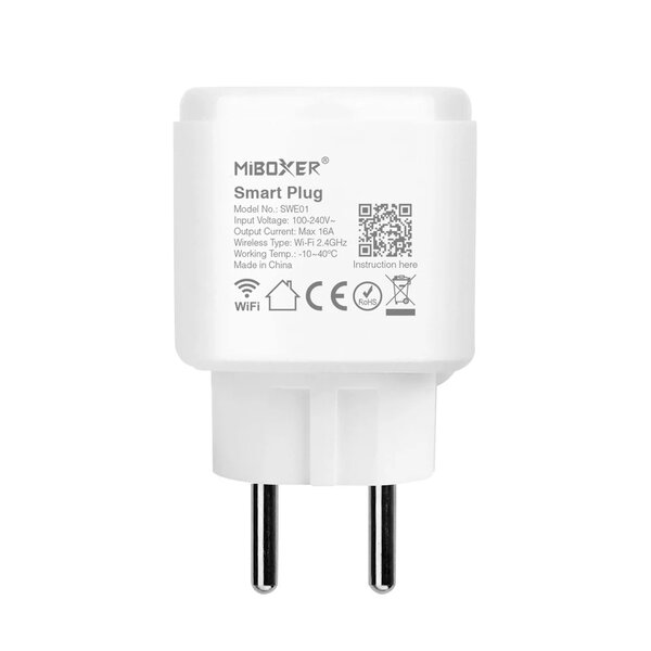 Milight / MiBoxer Wifi Smart plug - Bedien apparaten via App - Inclusief Bluetooth -Zwart