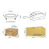 Milight / MiBoxer RGB+CCT Downlight - 6 Watt - Zigbee 3.0 en RF 2.4Ghz