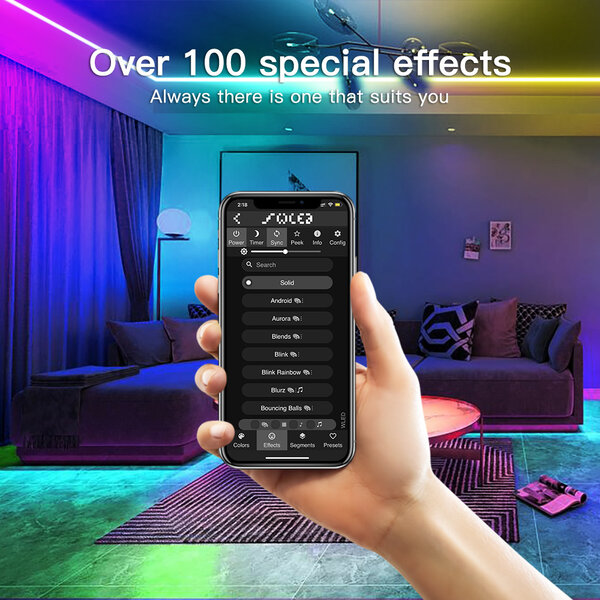 Gledopto WLED Digitale LED Strip Controller met UART en Microfoon - ESP32 - Dynamische kleuren