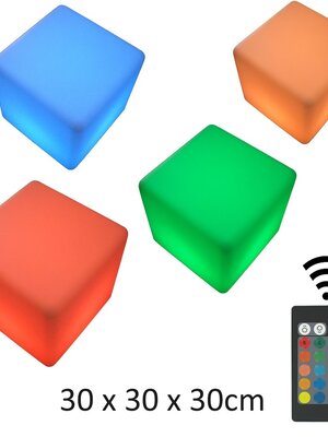LED Kubus 30CM met RGB Kleuren en Afstandsbediening