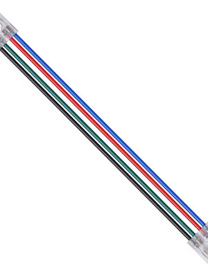 COB LED Strip connector met draad voor 12mm 4 pins