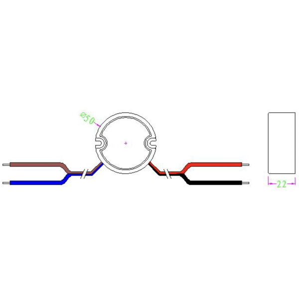 MWPower Ronde mini transformator 12 Volt 30 Watt IP67
