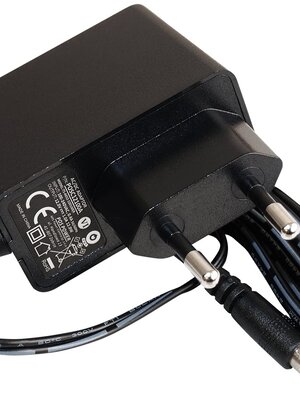 LEDStrip Stroomadapter 12 Volt 1 Ampère 12 Watt Wandmodel Zwart