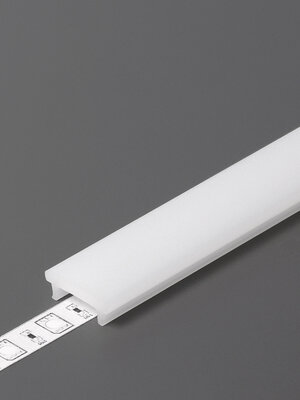 2 Meter Click Cover Opaal Melkglas Type K voor BOLD12 en FLOOR12 profielen