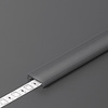Topmet Zwarte click cover 1 meter voor SMART16 / PLANE14 profielen C3