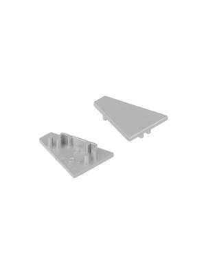 Einddop Zilver voor CORNER16 v2 profielen