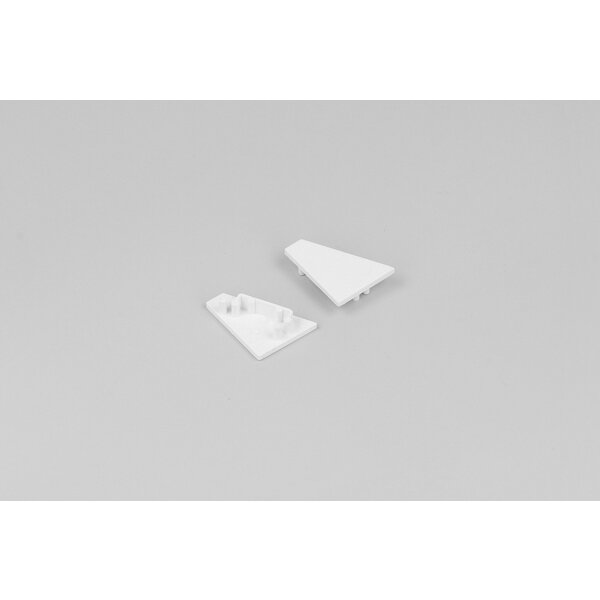 Topmet Einddop Wit voor CORNER16 v2 profielen