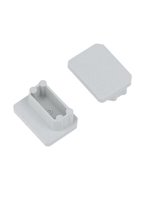 Einddop Grijs voor UNI-TILE12 tegelprofielen