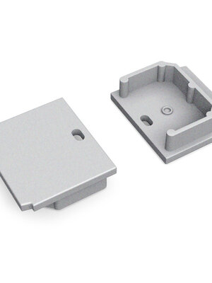 Einddop Zilver voor LINEA-IN20-TL profielen