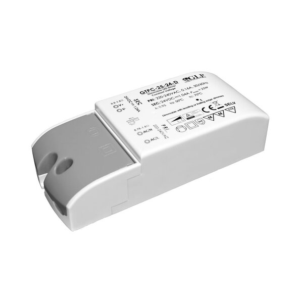GLP Triac Dimbare LED Driver 25 watt 24 volt