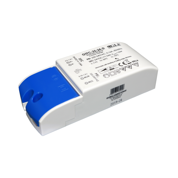 GLP Triac Dimbare LED Driver 25 watt 24 volt